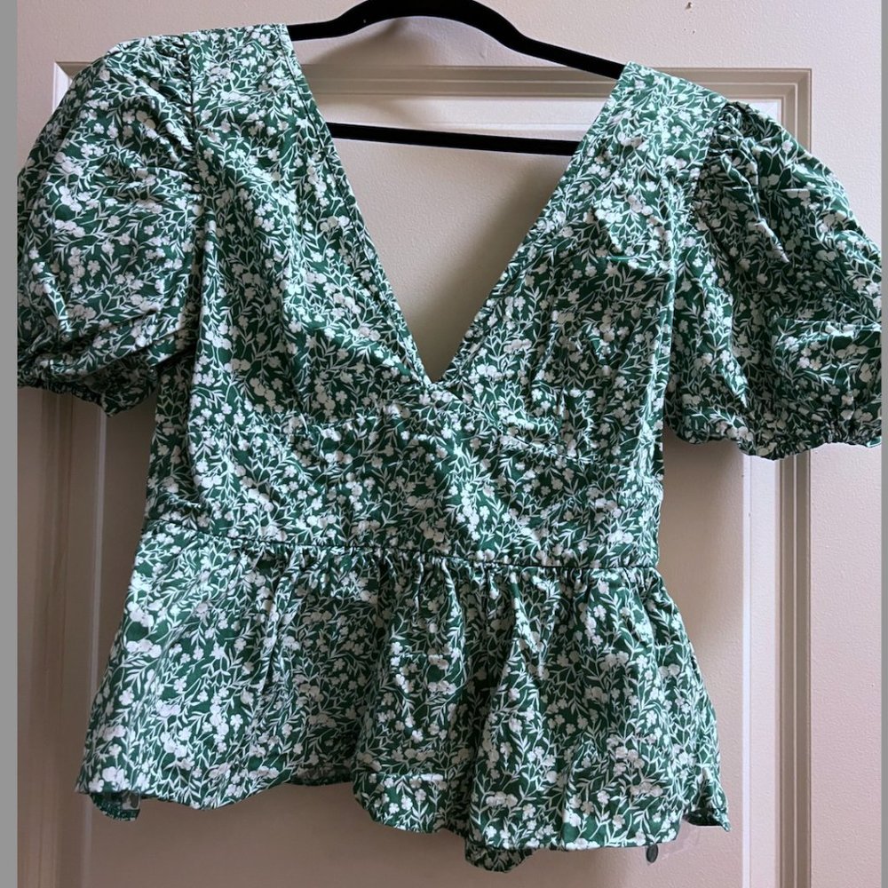 Topshop Floral Blouse